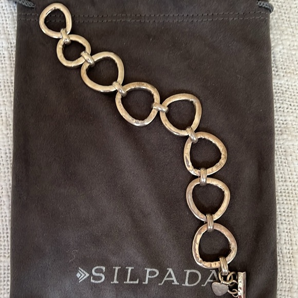 Silpada ‘SILVER RUSH’ Sterling Silver Link Bracelet B2709 - Picture 3 of 4